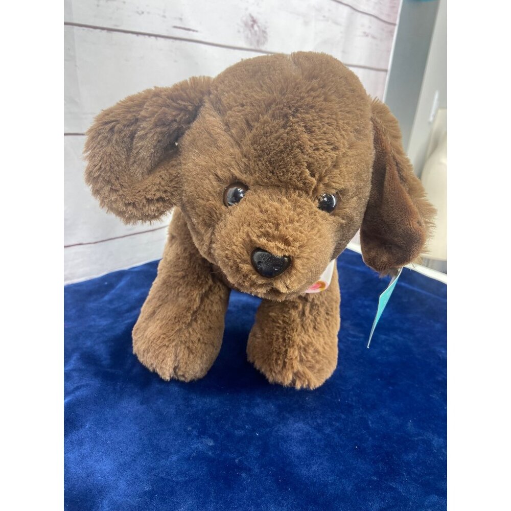 Hug Me‎ Brown Puppy Dog Plush With Bandana